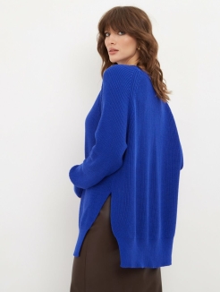 Женский вязаный свитер оверсайз, трикотажный джемпер, кофта